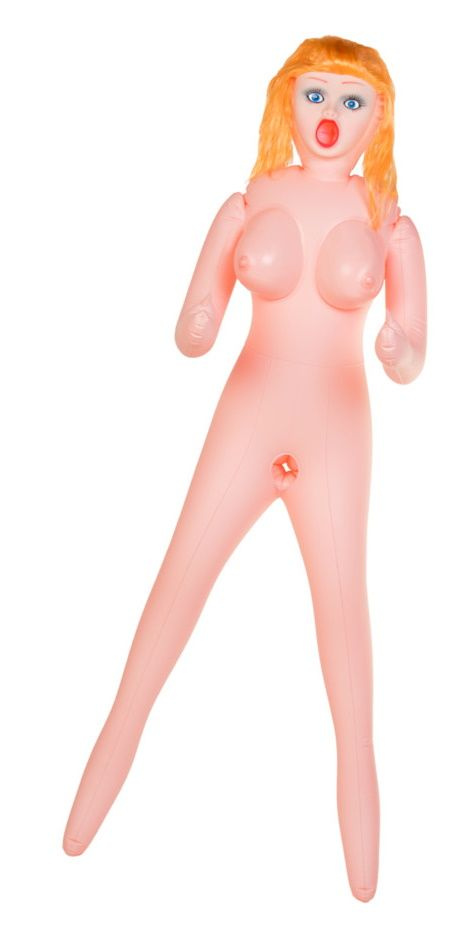 Надувная секс-кукла с реалистичными вставками купить в секс шопе