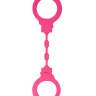 Розовые силиконовые наручники купить в секс шопе