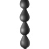 Чёрная анальная цепочка Black Edition Anal Super Beads - 40 см. купить в секс шопе