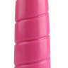 Розовая винтообразная анальная втулка - 19,5 см. купить в секс шопе