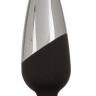 Серебристо-черная анальная пробка Executive Pro Plug - 12,75 см. купить в секс шопе