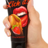 Съедобная смазка Lick It со вкусом клубники - 100 мл. купить в секс шопе