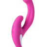 Розовый эргономичный вибратор для двойной стимуляции JOS JAVI - 22 см. купить в секс шопе