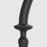 Черный двусторонний фаллоимитатор Strap-On-Me Dildo Plug-In Switch size S купить в секс шопе