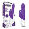 Фиолетовый пульсирующий вибромассажер G-Spot Thrusting Rabbit - 24 см. купить в секс шопе