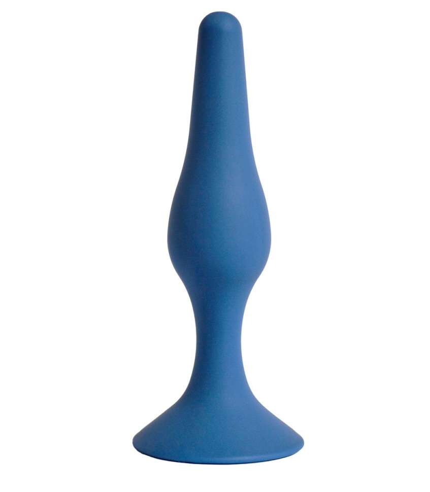 Синяя анальная пробка Gravity L - 12,5 см. купить в секс шопе