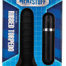Чёрный вибромассажер для анальной стимуляции MENZSTUFF RIBBED TORPEDO - 13 см. купить в секс шопе