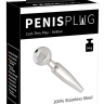 Серебристый уретральный плаг Penisplug Come Thru - 6,7 см. купить в секс шопе