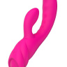 Розовый вибратор с клиторальным стимулятором Nalone PureX2 - 20,7 см. купить в секс шопе
