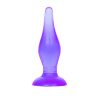 Фиолетовая анальная пробка с утонченным кончиком - 13,8 см. купить в секс шопе