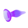 Фиолетовая анальная пробка с утонченным кончиком - 13,8 см. купить в секс шопе