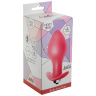 Розовая анальная вибропробка Bulb Anal Plug - 10 см. купить в секс шопе