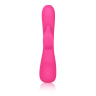 Розовый вибромассажер Impress Dove со стимуляцией клитора - 18 см. купить в секс шопе