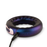 Фиолетовое эрекционное виброкольцо Saturn Vibrating Cock/Ball Ring купить в секс шопе