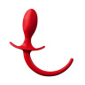 Красная анальная пробка с хвостом SHOVE UP 3.5INCH BUTTPLUG WITH TAIL купить в секс шопе