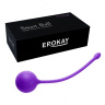 Фиолетовый металлический шарик с хвостиком в силиконовой оболочке купить в секс шопе