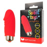 Красный вибромассажер Sweet Toys - 5,5 см. купить в секс шопе