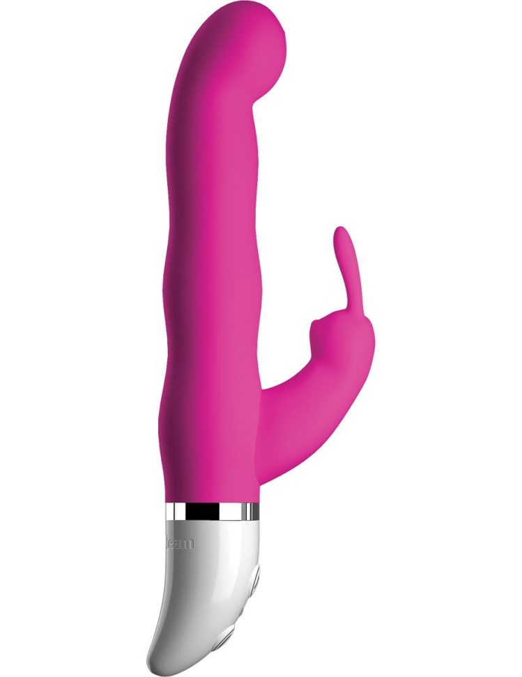 Розовый вибратор-кролик Crush Sweetie - 18,2 см. купить в секс шопе