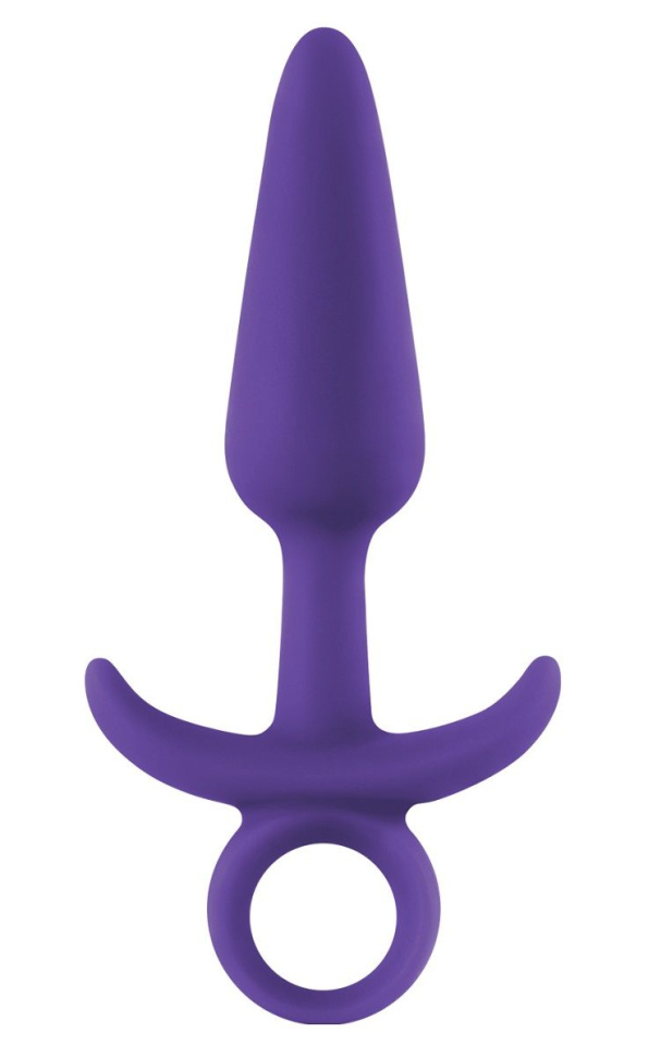 Фиолетовая анальная пробка с держателем INYA Prince Small - 11,4 см. купить в секс шопе