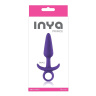 Фиолетовая анальная пробка с держателем INYA Prince Small - 11,4 см. купить в секс шопе