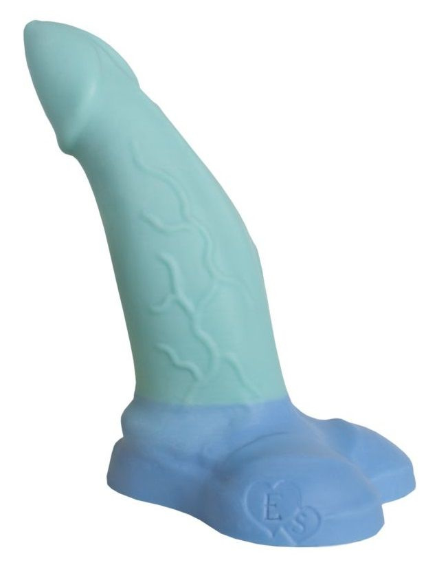 Фаллоимитатор  Морской дракон Small  цвета мяты - 22 см. купить в секс шопе