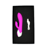 Розовый вибростимулятор Dolphin с клиторальным отростком - 19,3 см. купить в секс шопе