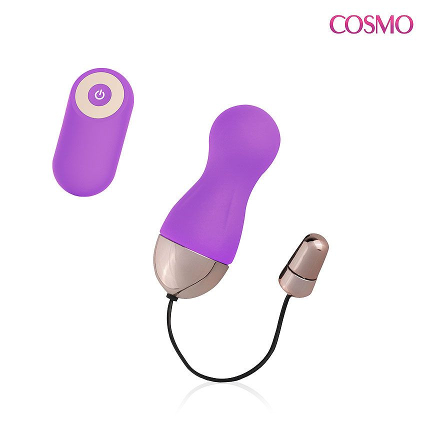 Фиолетовое виброяйцо с 10 режимами вибрации и пультом ДУ купить в секс шопе