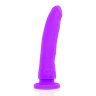 Фиолетовый фаллоимитатор из силикона Delta Сlub Toys Dong Purple Silicone - 20 см. купить в секс шопе