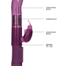 Фиолетовый вибратор-кролик Rotating Butterfly - 22,8 см. купить в секс шопе