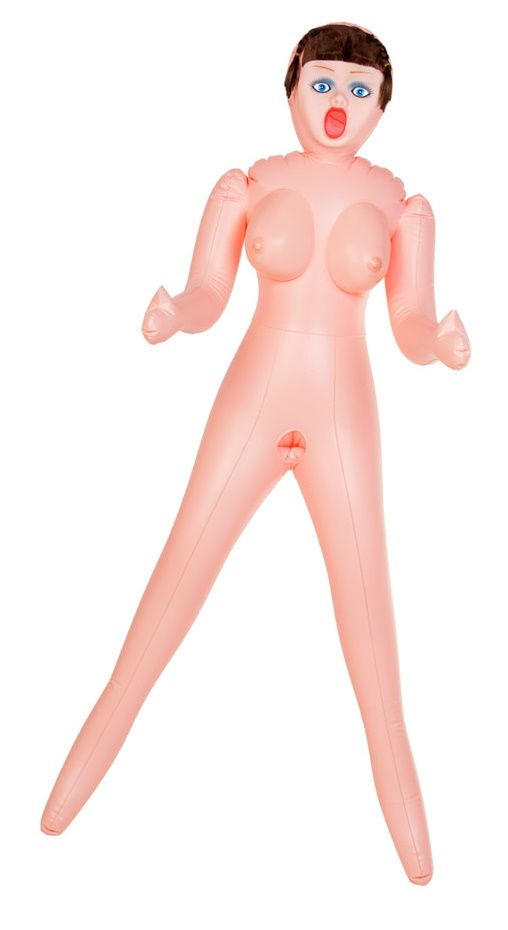 Надувная секс-кукла с тремя любовными отверстиями купить в секс шопе