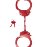 Красные стальные наручники купить в секс шопе