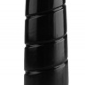 Черная винтообразная анальная втулка - 19,5 см. купить в секс шопе