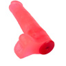 Розовая насадка-фаллос для трусиков Harness - 16,5 см. купить в секс шопе
