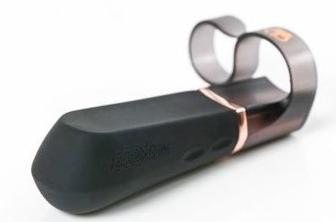 Черный вибромассажер-насадка на пальчик DiGiT - 9 см. купить в секс шопе