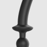 Черный двусторонний фаллоимитатор Strap-On-Me Dildo Plug-In Switch size L купить в секс шопе