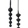 Набор из 2 чёрных анальных цепочек Satisfyer Beads купить в секс шопе