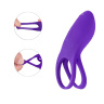 Фиолетовое эрекционное виброкольцо на пенис с пультом купить в секс шопе