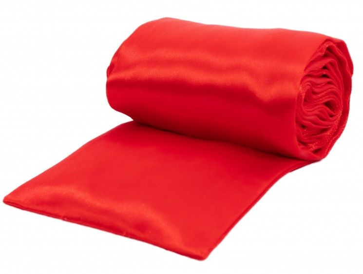 Красная атласная лента для связывания - 1,4 м. купить в секс шопе
