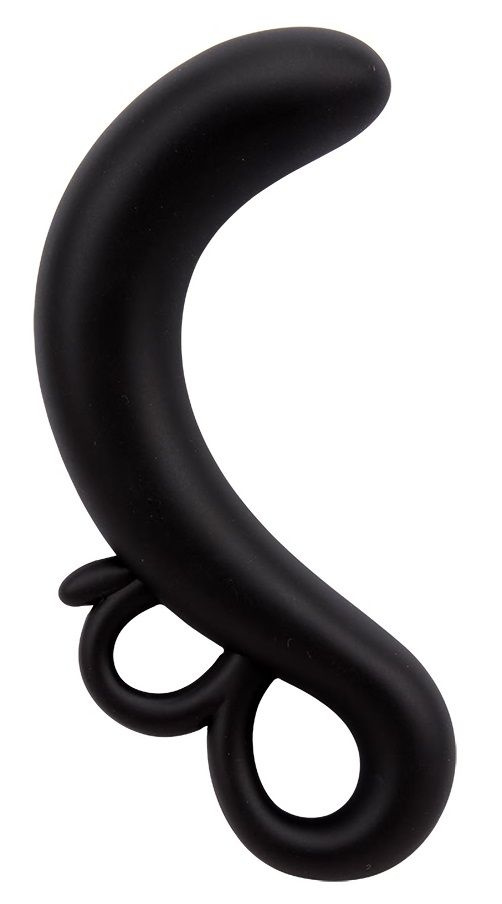 Черный G-стимулятор Two-Finger G-Spot Plug - 14 см. купить в секс шопе