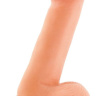Телесный фаллоимитатор-реалистик на присоске - 18,3 см. купить в секс шопе
