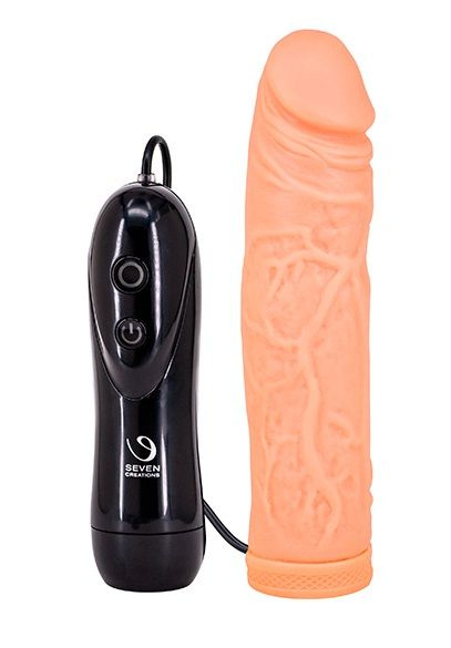 Телесный вибратор-реалистик Excellerator - 16,5 см. купить в секс шопе