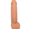 Пустотелый телесный фаллоимитатор  - 16,3 см. купить в секс шопе