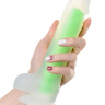 Прозрачно-зеленый фаллоимитатор, светящийся в темноте, Clark Glow - 22 см. купить в секс шопе
