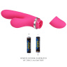 Розовый вибратор Willow с вакуумной стимуляцией клитора - 20,4 см. купить в секс шопе