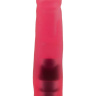 Нежно-розовая гелевая насадка в форме фаллоса с мошонкой - 18,5 см. купить в секс шопе