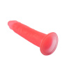 Розовый фаллоимитатор на подошве в виде присоски - 16,5 см. купить в секс шопе