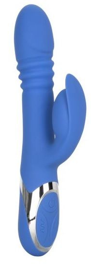 Синий вибромассажер-кролик Enchanted Teaser - 23 см. купить в секс шопе