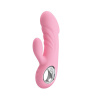 Нежно-розовый вибратор с клиторальным отростком Carina - 15,8 см. купить в секс шопе