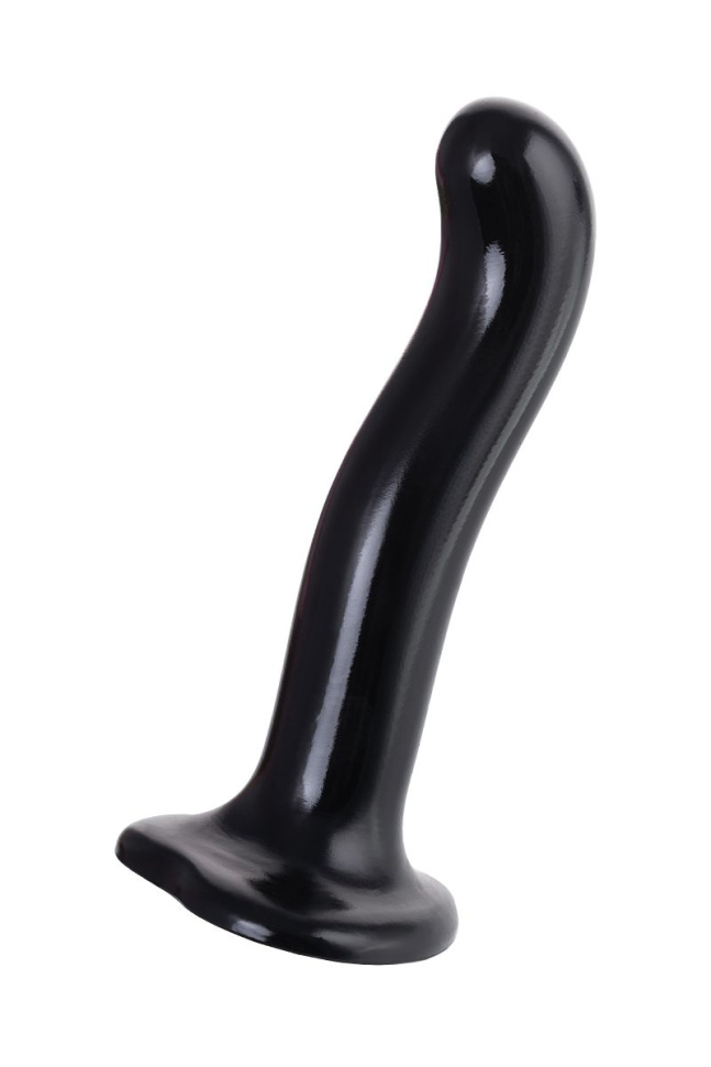 Черный стимулятор для пар P G-Spot Dildo Size M - 18 см. купить в секс шопе