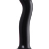 Черный стимулятор для пар P G-Spot Dildo Size M - 18 см. купить в секс шопе